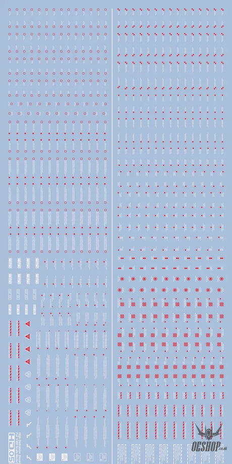 Funny Cat E-HD 1/100 Universal Marking HD Series High-Definition Water Decals Funny Cat Decals E-HD 05 Red Write Decals