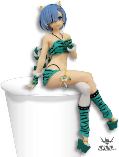 Furyu Re: ZERO: Noodle Stopper Statue: Rem (Demon Costume Another Colour Version) Action & Toy Figures