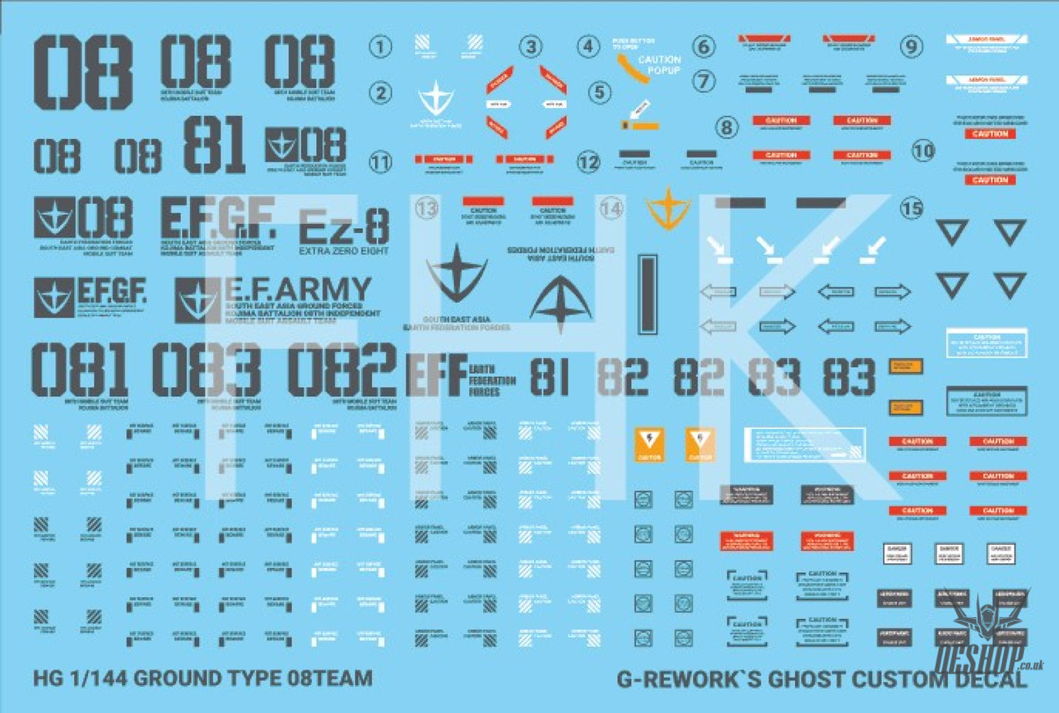 G-Rework Decals - [HG] 08 Team Gundam Ground Type CD-H210 G-Rework 4.49 OEShop