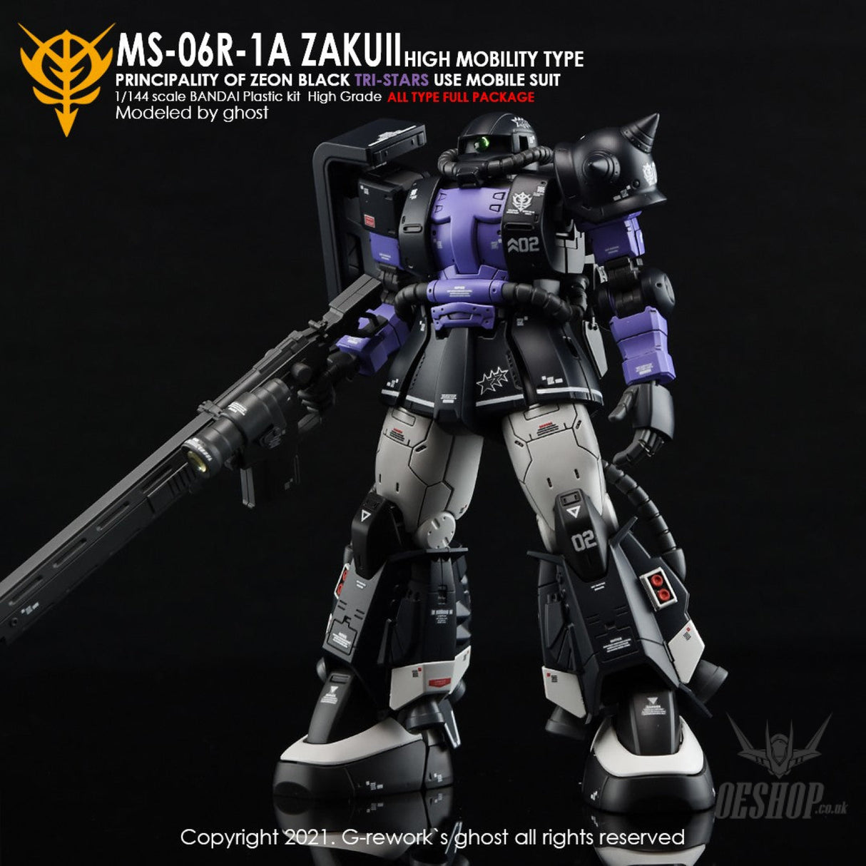 G-Rework Decals - [HG] Origin MS-06R-1A Zaku II (Black Tri-Stars Full Set) CD-H152 G-Rework 7.99 OEShop