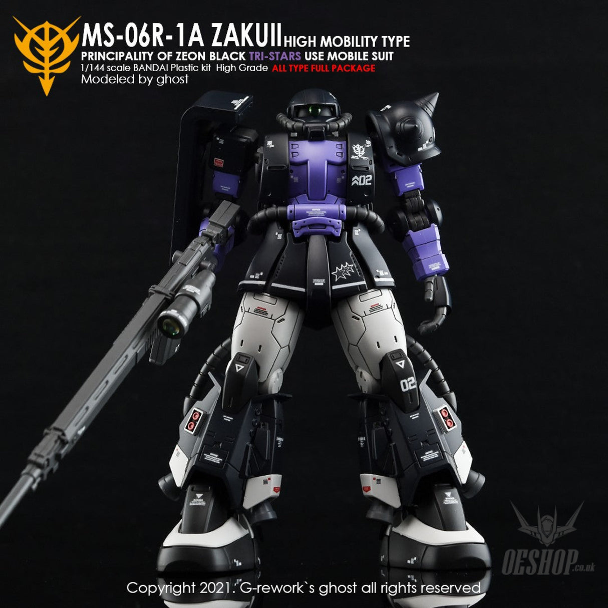 G-Rework Decals - [HG] Origin MS-06R-1A Zaku II (Black Tri-Stars Full Set) CD-H152 G-Rework 7.99 OEShop