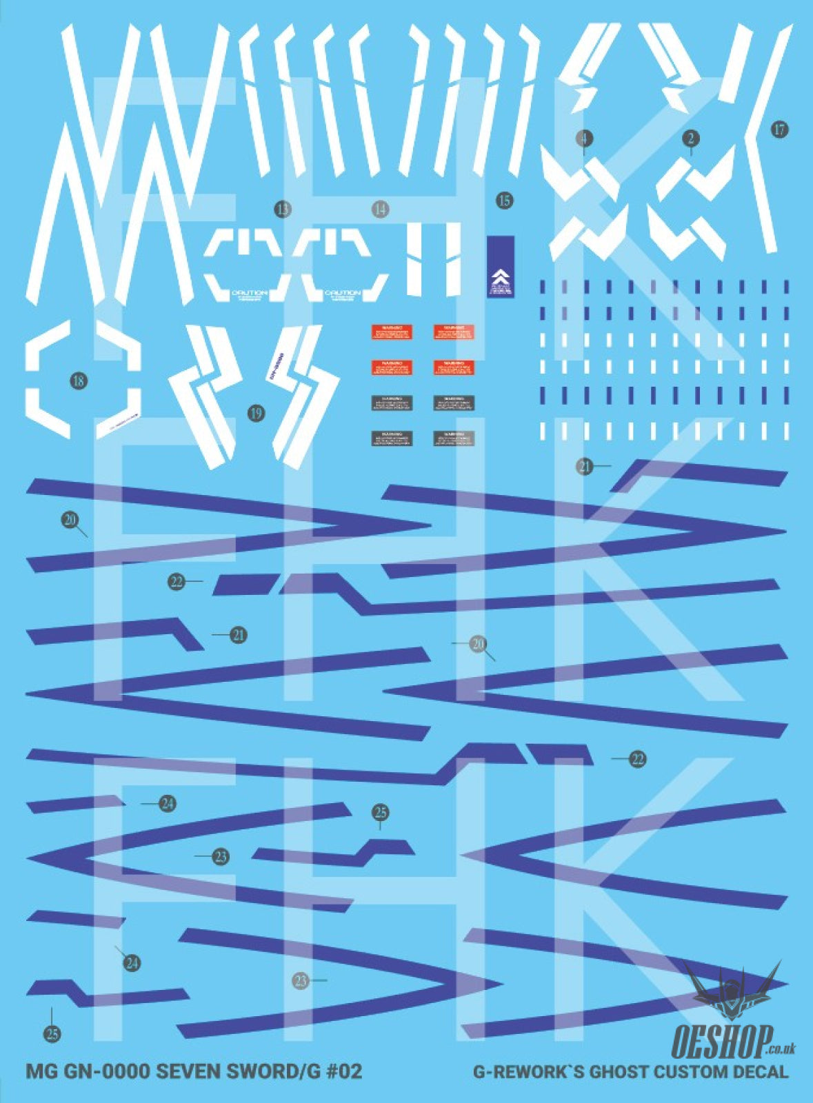 G-Rework Decals - [MG] 00 Gundam [Seven Sword] CD-M148 G-Rework 8.49 OEShop
