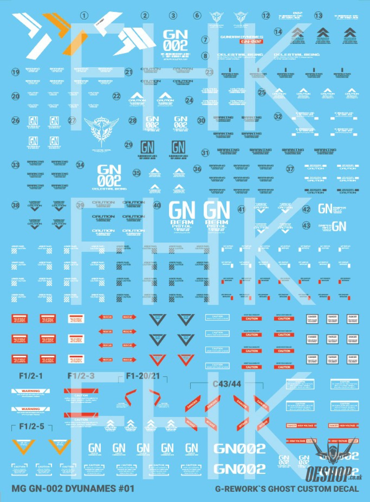 G-Rework Decals - [MG] Gundam Dynames CD-M207 G-Rework 8.49 OEShop