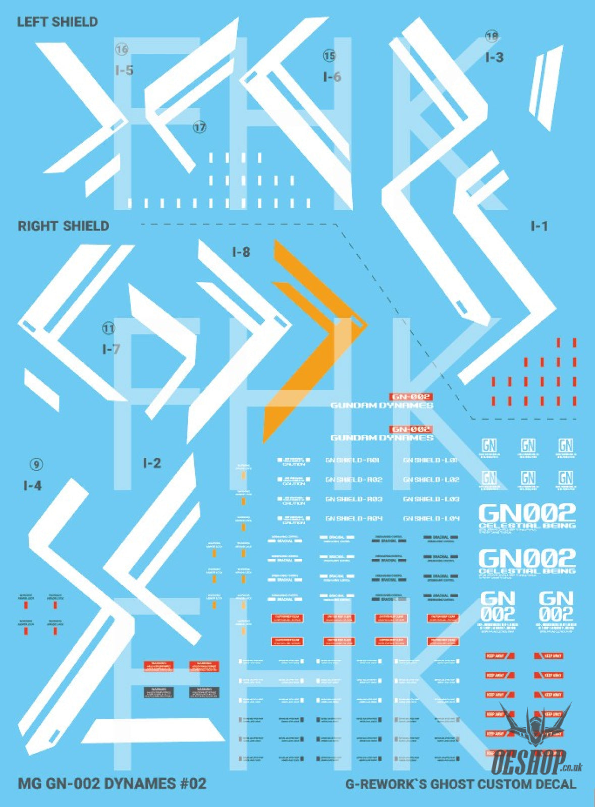 G-Rework Decals - [MG] Gundam Dynames CD-M207 G-Rework 8.49 OEShop