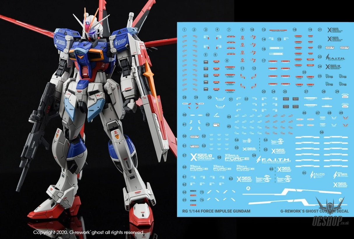 G-Rework Decals - [RG] Force Impulse Gundam CD-RG33 G-Rework 5.49 OEShop