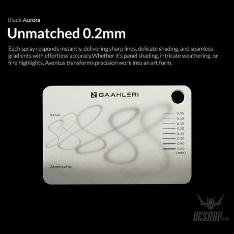 Gaahleri Ace Series Aventus Black Aurora 0.2 & 0.4mm Airbrush - Airbrushes