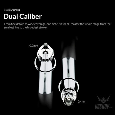Gaahleri Ace Series Aventus Black Aurora 0.2 & 0.4mm Airbrush - Airbrushes