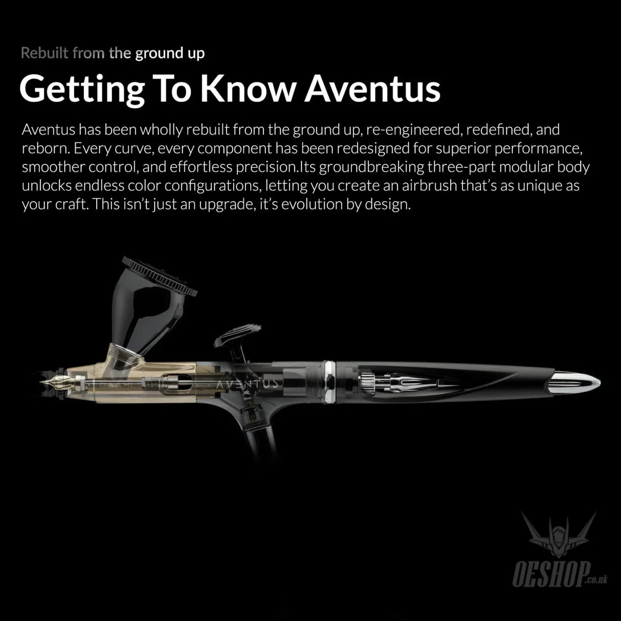 Gaahleri Ace Series Aventus Black Aurora 0.2 & 0.4mm Airbrush - Airbrushes