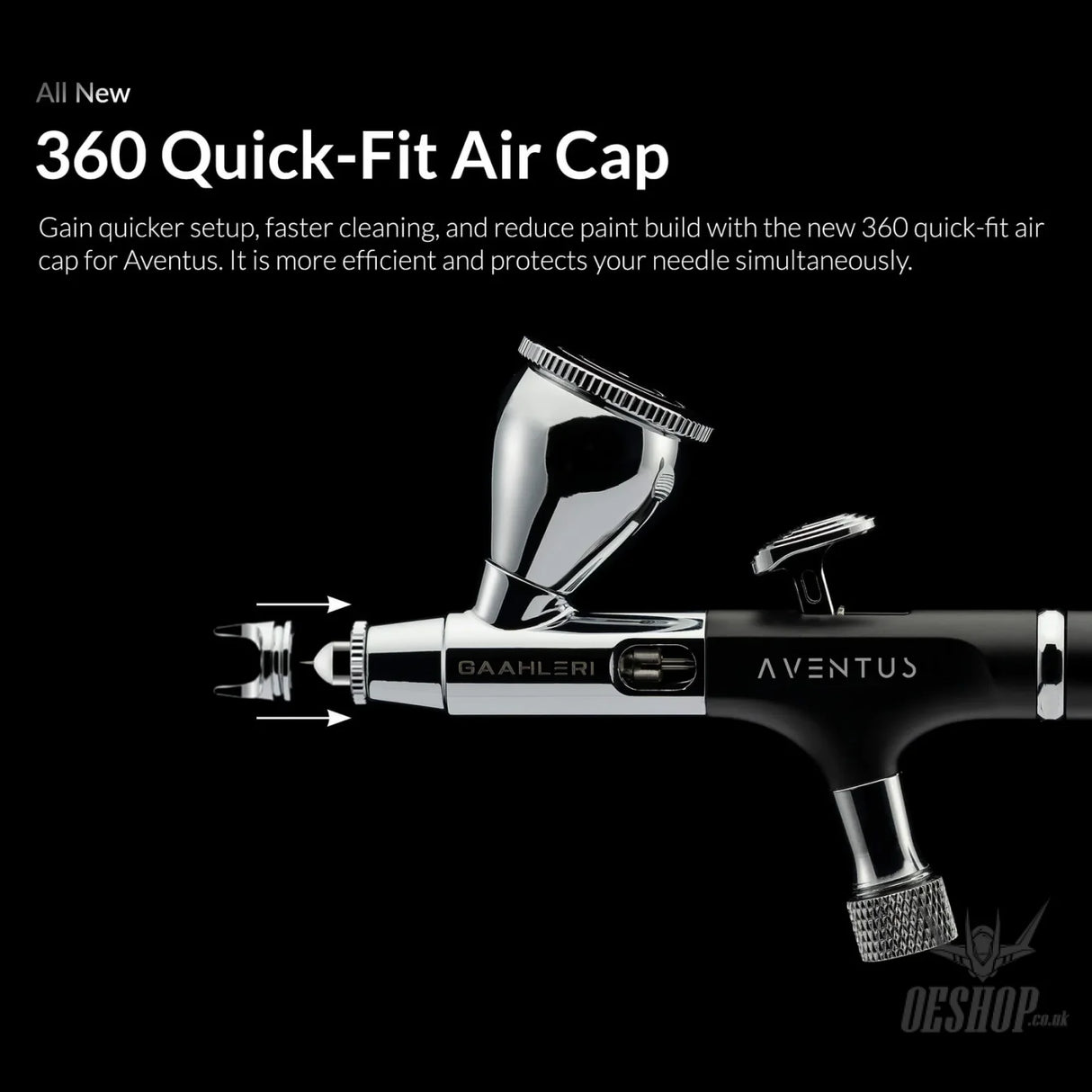 Gaahleri Ace Series Aventus Black Aurora 0.2 & 0.4mm Airbrush - Airbrushes
