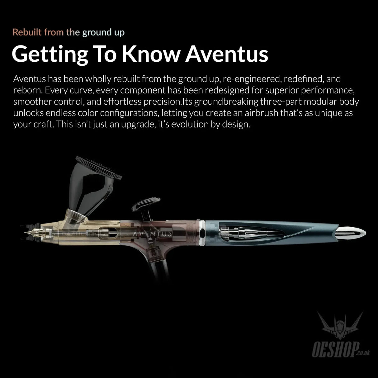 Gaahleri Ace Series Aventus Crimson Crown 0.2 & 0.4mm Airbrush - Airbrushes