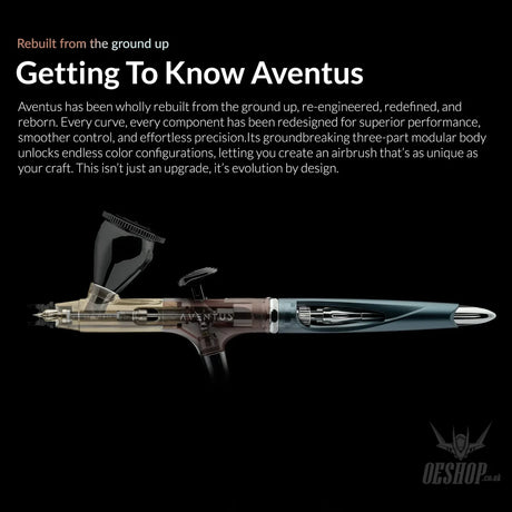 Gaahleri Ace Series Aventus Crimson Crown 0.2 & 0.4mm Airbrush - Airbrushes