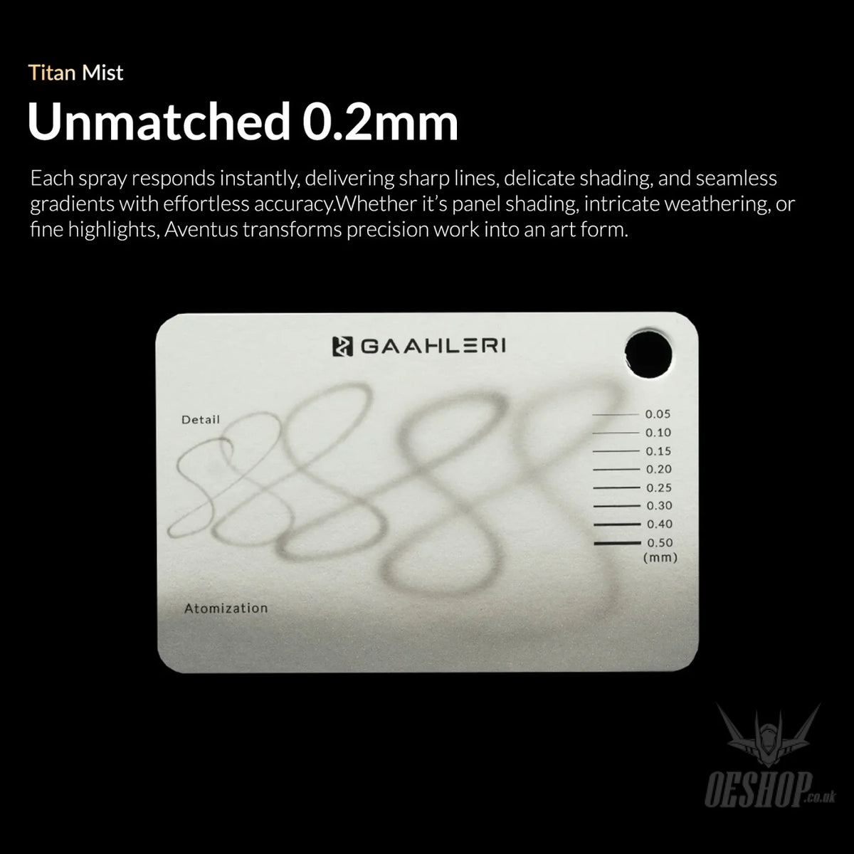 Gaahleri Ace Series Aventus Titan Mist 0.2 & 0.4mm Airbrush - Airbrushes