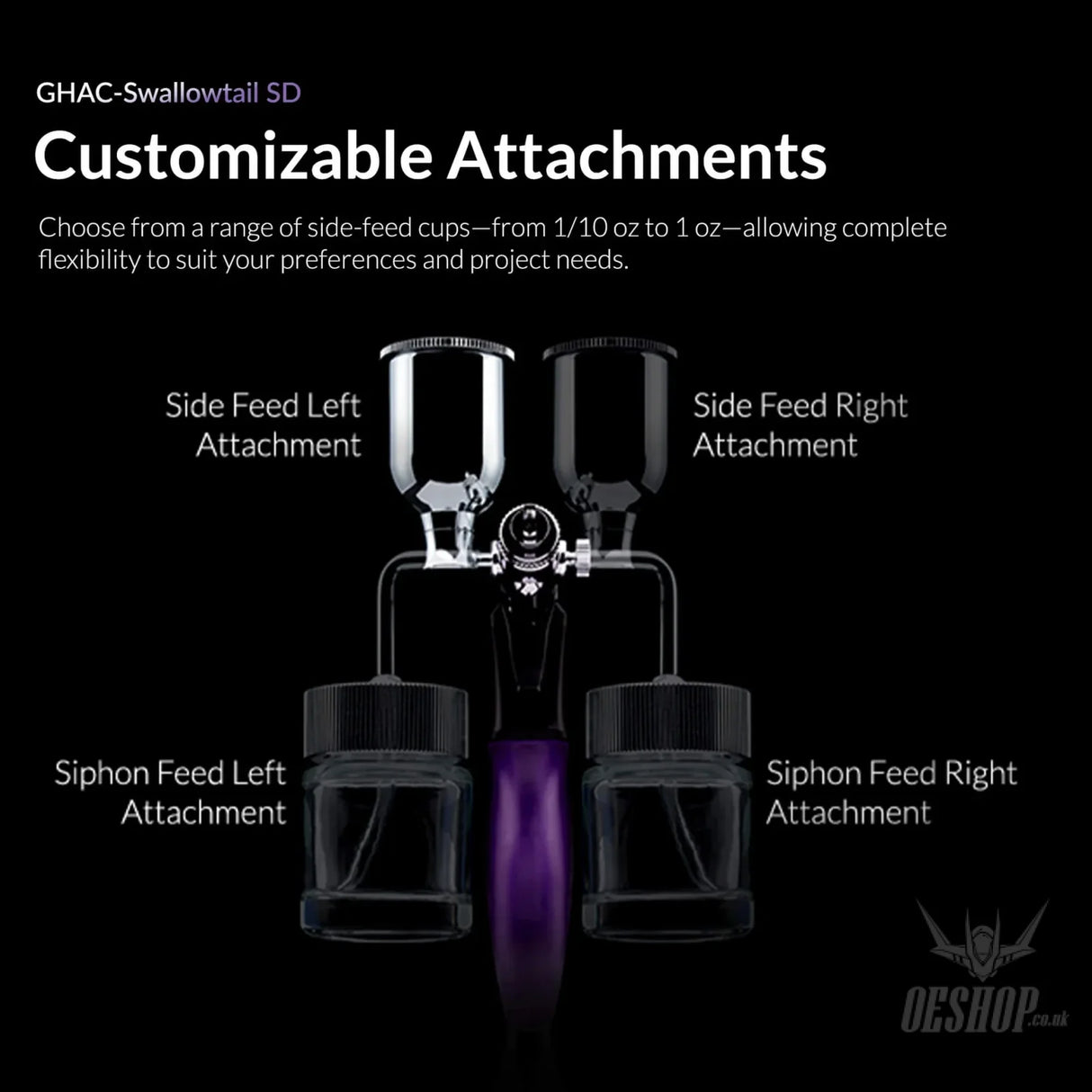 Gaahleri Ace Series GHAC-Swallowtail SD Airbrush Airbrushes