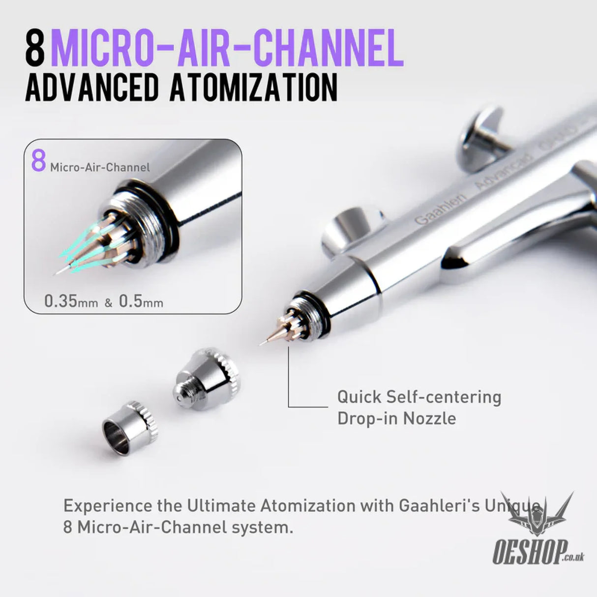 Gaahleri Advanced Series GHAD-39 Airbrush Airbrushes