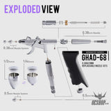 Gaahleri Advanced Series GHAD-68 Airbrush Airbrushes