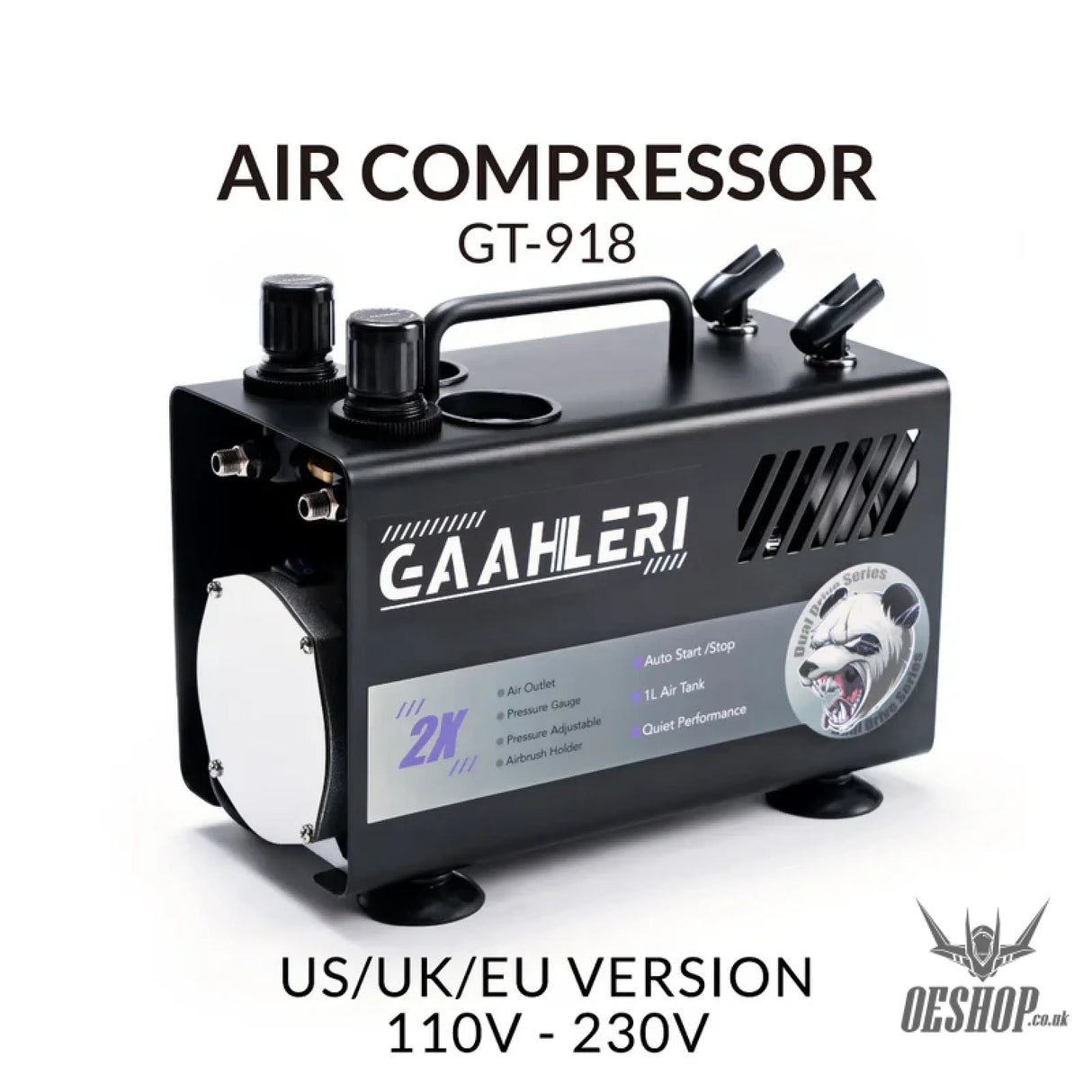 Gaahleri Dual Drive Series Airbrush Air Compressor GT-918 Compressor