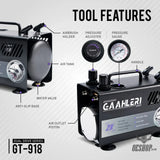 Gaahleri Dual Drive Series Airbrush Air Compressor GT-918 Compressor