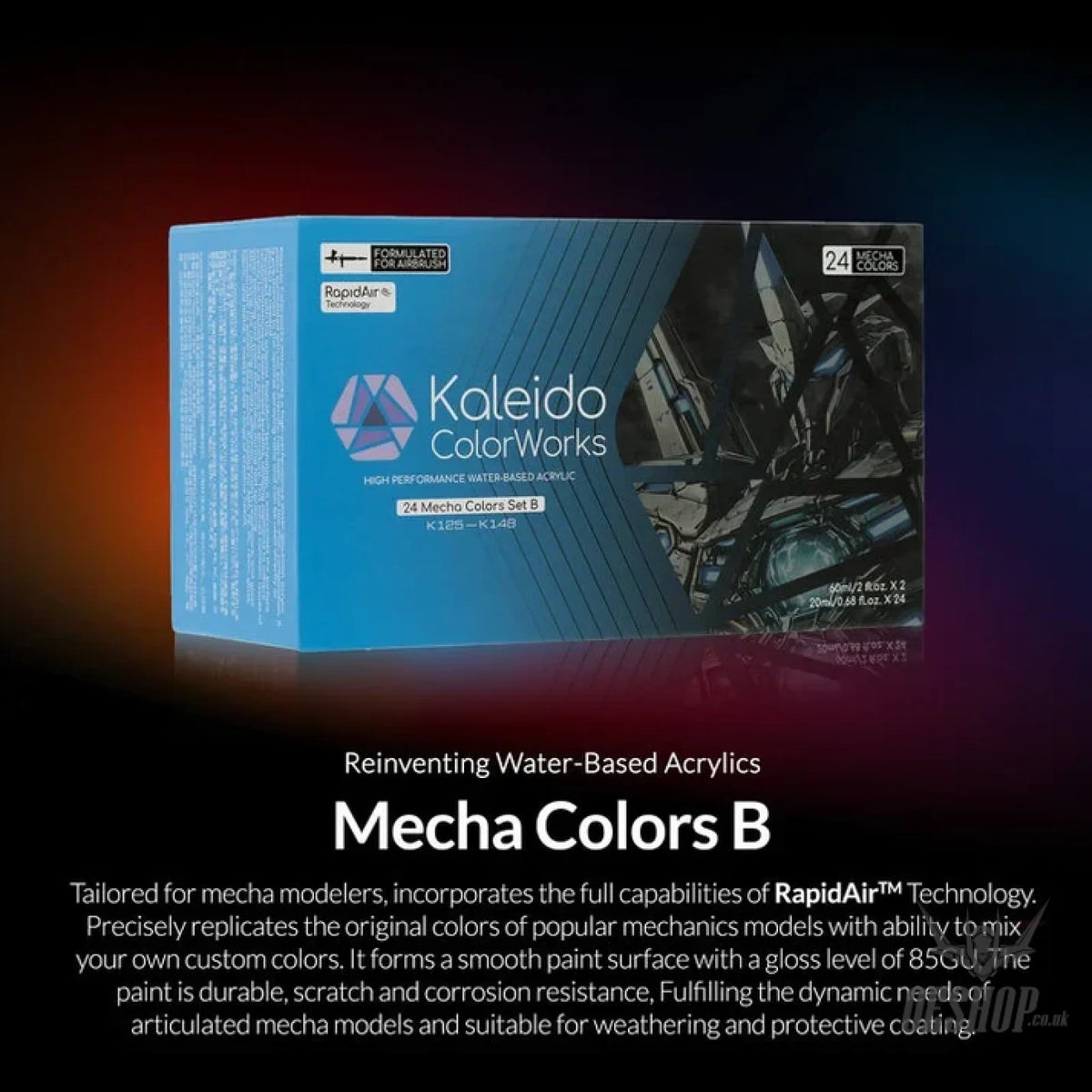 Gaahleri Kaleido ColorWorks 24 Mecha Colors Set B - Painting Consumables