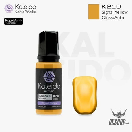 Gaahleri Kaleido ColorWorks Acrylic Paints - Auto Colours 20ml - K210 Signal Yellow - Painting Consumables