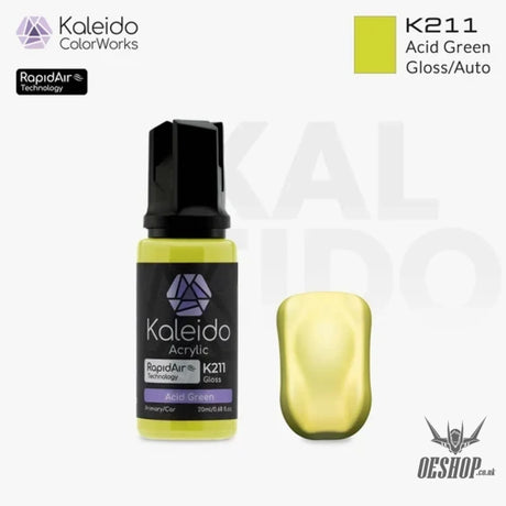 Gaahleri Kaleido ColorWorks Acrylic Paints - Auto Colours 20ml - K211 Acid Green - Painting Consumables