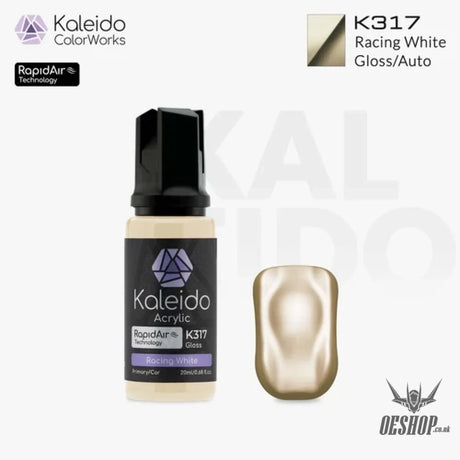 Gaahleri Kaleido ColorWorks Acrylic Paints - Auto Colours 20ml - K317 Racing White - Painting Consumables
