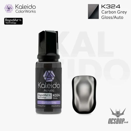 Gaahleri Kaleido ColorWorks Acrylic Paints - Auto Colours 20ml - K324 Carbon Grey - Painting Consumables