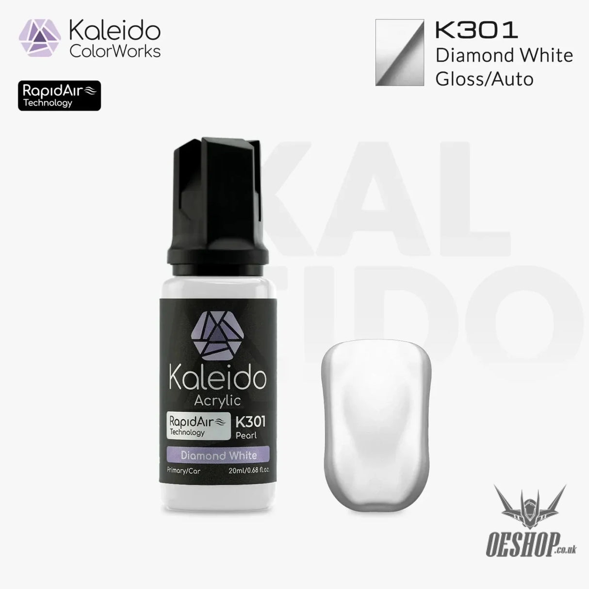 Gaahleri Kaleido ColorWorks Acrylic Paints - Auto Colours K301 Diamond White Painting Consumables