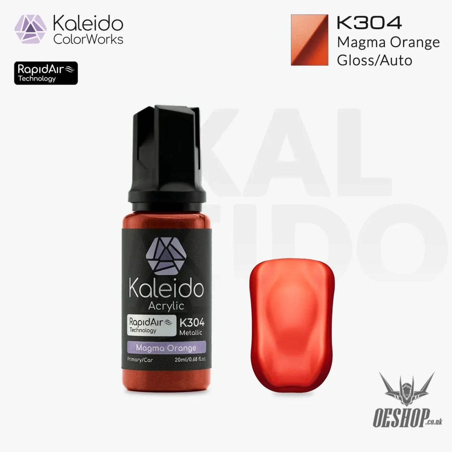 Gaahleri Kaleido ColorWorks Acrylic Paints - Auto Colours K304 Magma Orange Painting Consumables