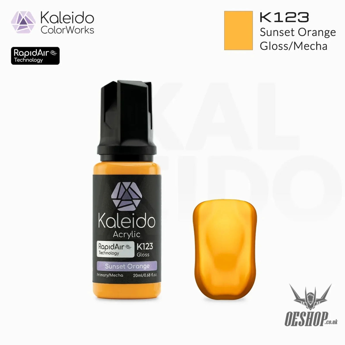 Gaahleri Kaleido ColorWorks Acrylic Paints - Mecha Colours K123 Sunset Orange Painting Consumables