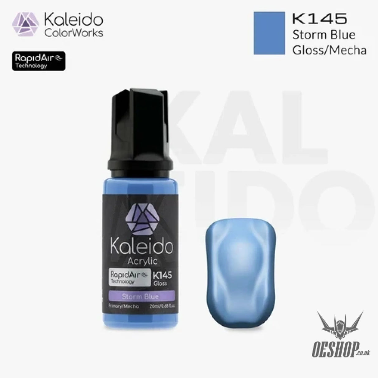 Gaahleri Kaleido ColorWorks Acrylic Paints - Mecha Colours 20ml - K145 Storm Blue - Painting Consumables