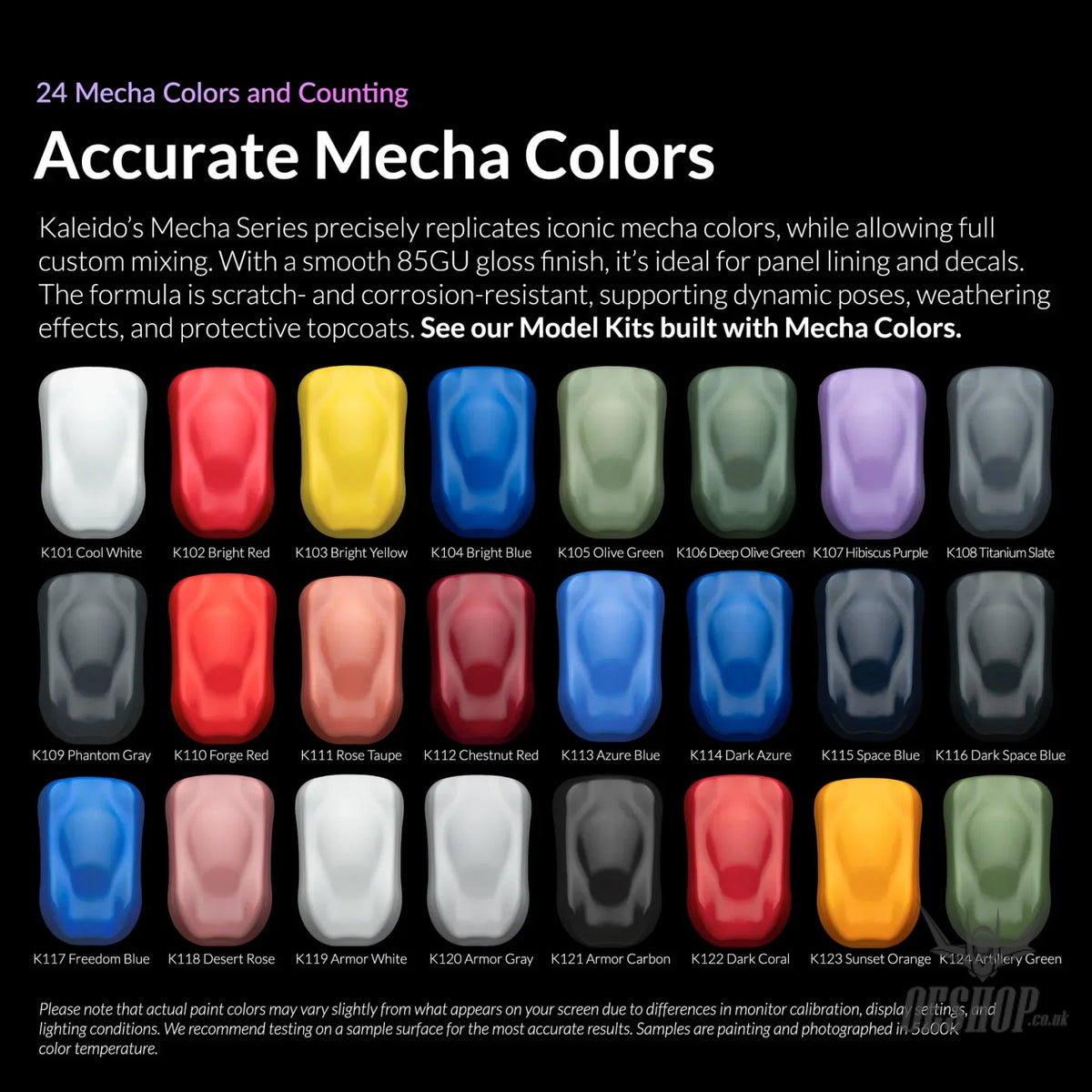 Gaahleri Kaleido ColorWorks Acrylic Paints - Mecha Colours Painting Consumables