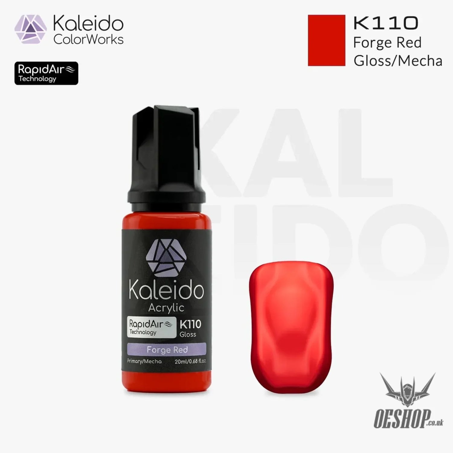 Gaahleri Kaleido ColorWorks Acrylic Paints - Mecha Colours K110 Forge Red Painting Consumables
