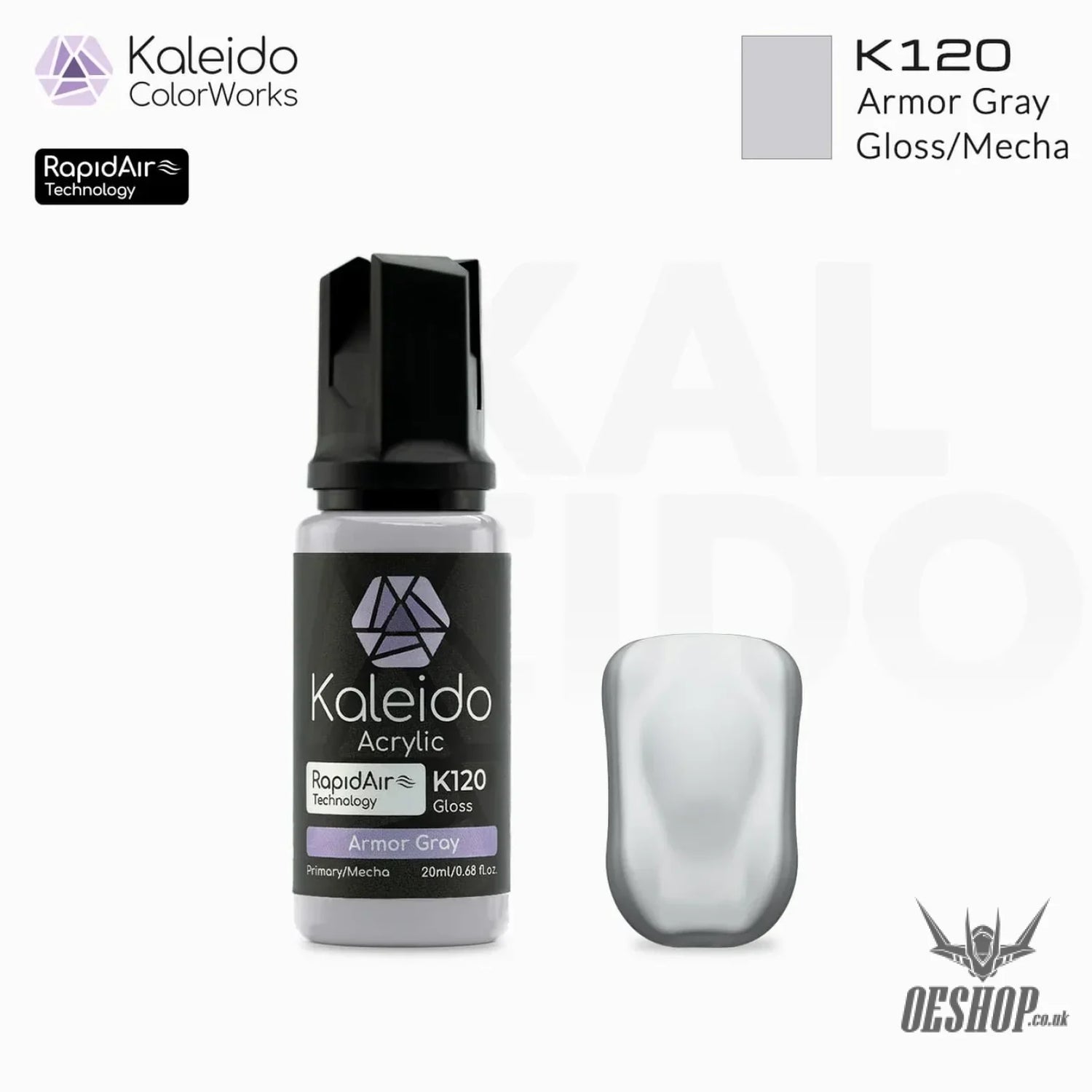 Gaahleri Kaleido ColorWorks Acrylic Paints - Mecha Colours K120 Armor Gray Painting Consumables