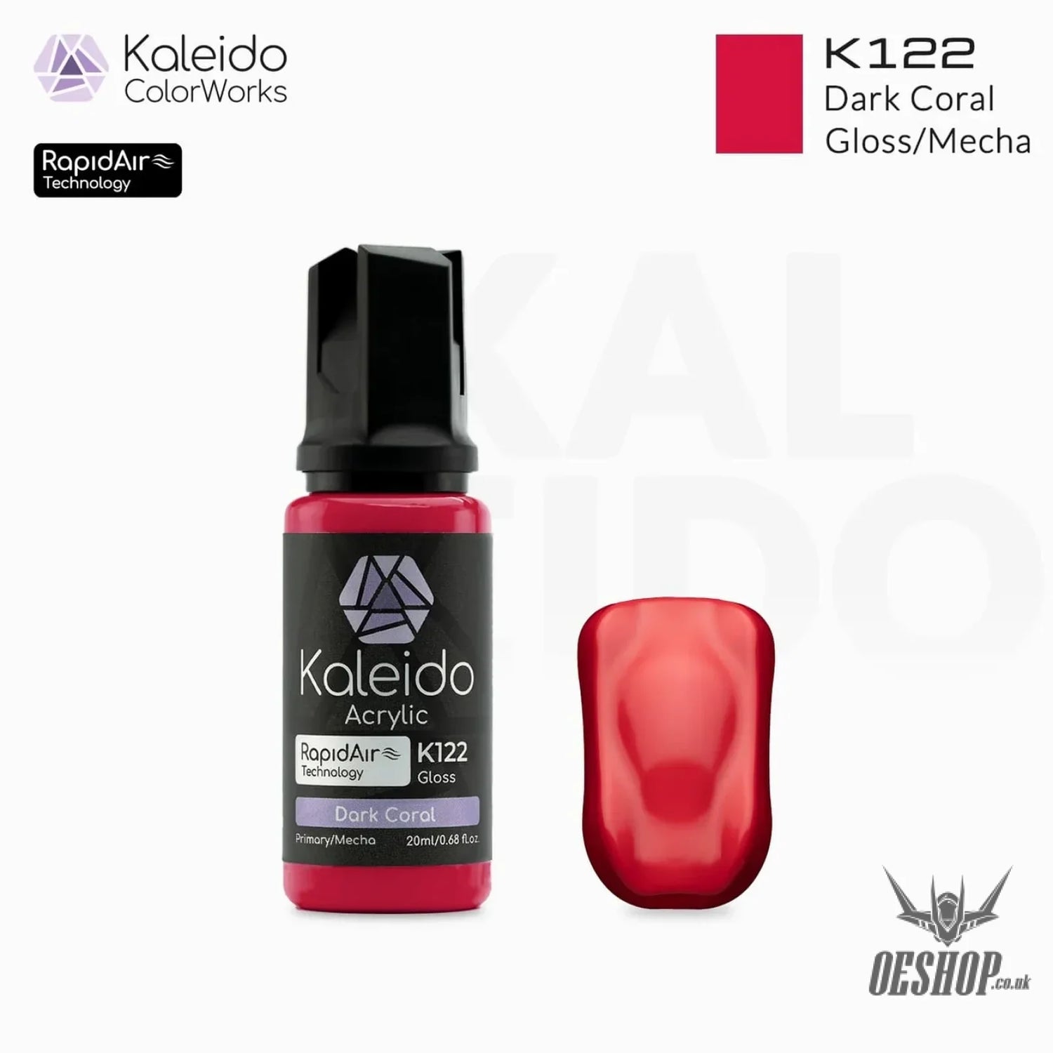 Gaahleri Kaleido ColorWorks Acrylic Paints - Mecha Colours K122 Dark Coral Painting Consumables