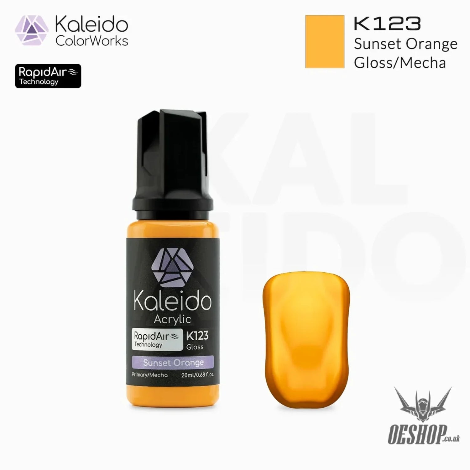 Gaahleri Kaleido ColorWorks Acrylic Paints - Mecha Colours K123 Sunset Orange Painting Consumables