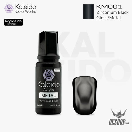 Gaahleri Kaleido ColorWorks Acrylic Paints - Metal Colours KM001 Zirconium Black Painting Consumables