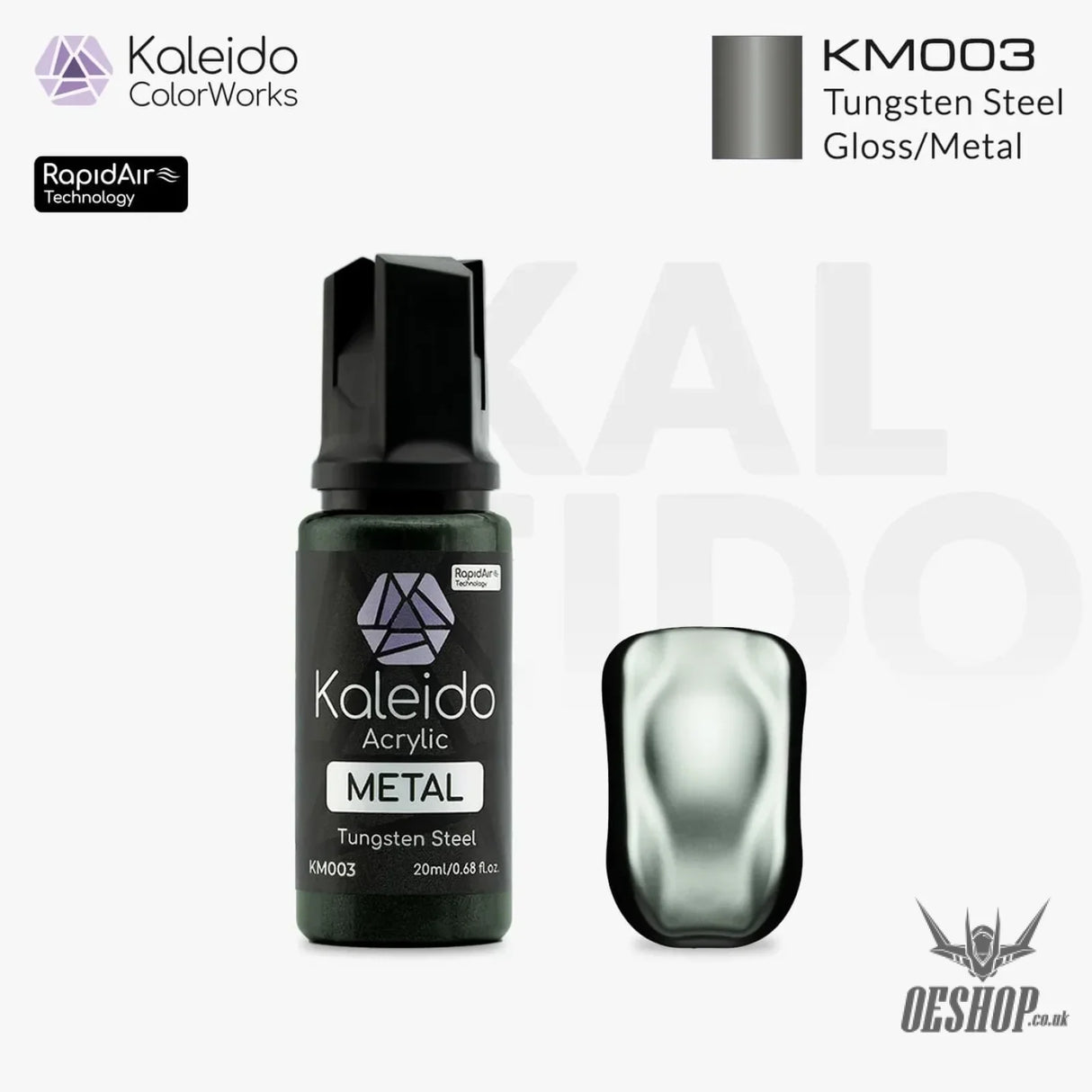 Gaahleri Kaleido ColorWorks Acrylic Paints - Metal Colours KM003 Tungsten Steel Painting Consumables