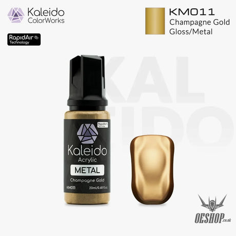 Gaahleri Kaleido ColorWorks Acrylic Paints - Metal Colours KM011 Champagne Gold Painting Consumables