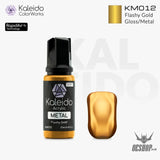 Gaahleri Kaleido ColorWorks Acrylic Paints - Metal Colours KM012 Flashy Gold Painting Consumables