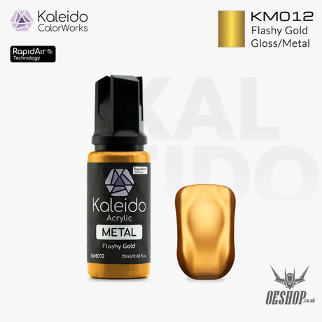 Gaahleri Kaleido ColorWorks Acrylic Paints - Metal Colours KM012 Flashy Gold Painting Consumables