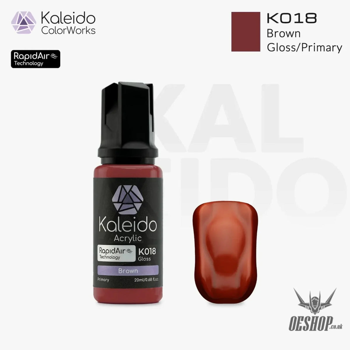 Gaahleri Kaleido ColorWorks Acrylic Paints - Primary Colors K018 Brown Painting Consumables