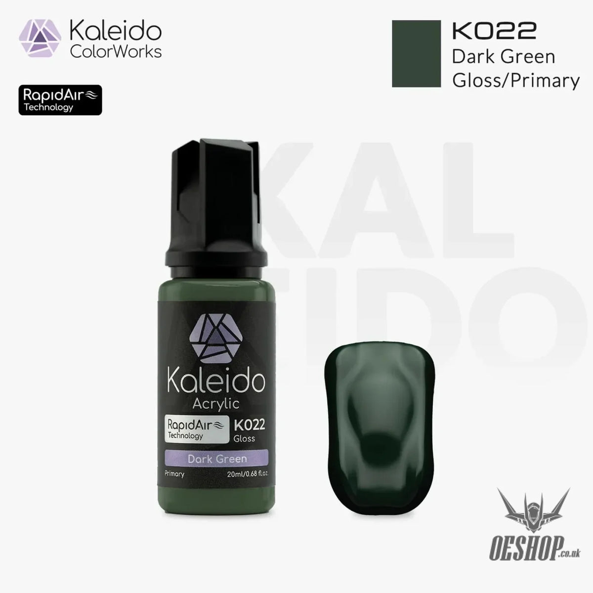 Gaahleri Kaleido ColorWorks Acrylic Paints - Primary Colors K022 Dark Green Painting Consumables