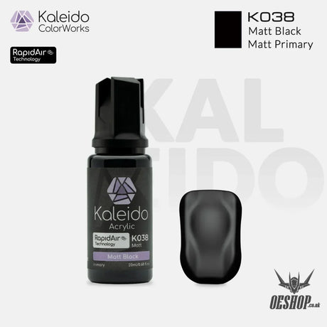 Gaahleri Kaleido ColorWorks Acrylic Paints - Primary Colors B - K038 Matt Black - Painting Consumables