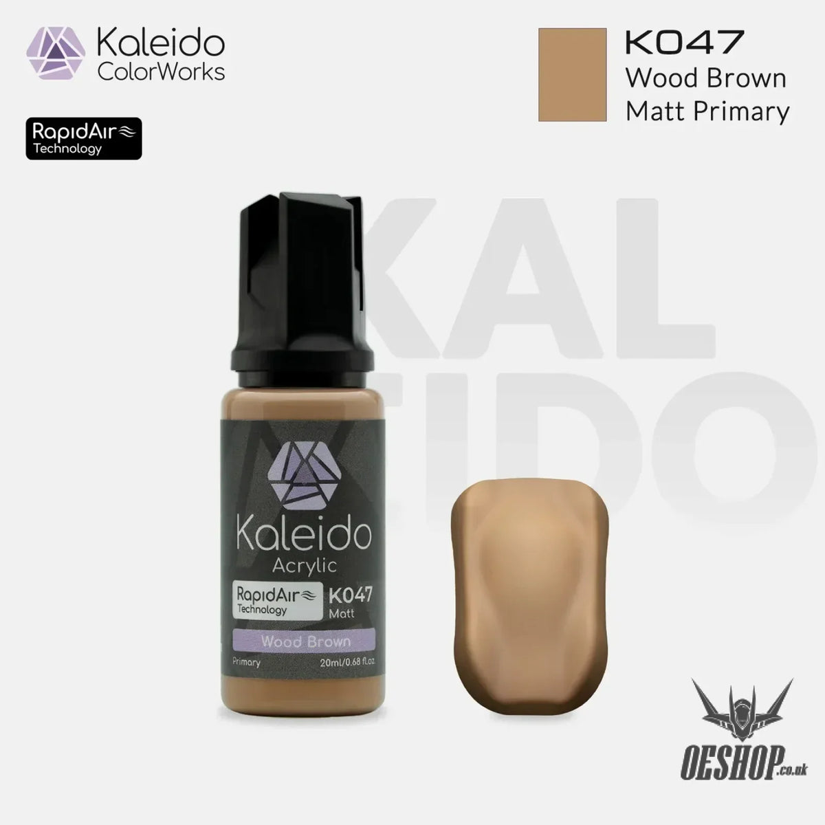 Gaahleri Kaleido ColorWorks Acrylic Paints - Primary Colors B - K047 Wood Brown - Painting Consumables