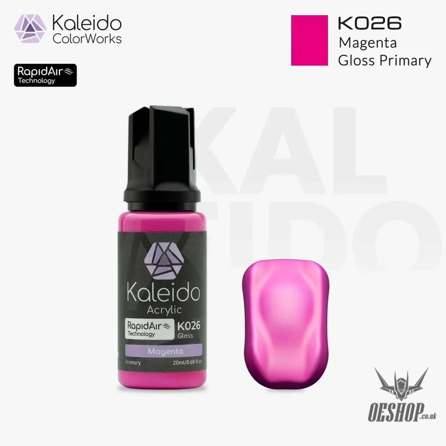 Gaahleri Kaleido ColorWorks Acrylic Paints - Primary Colors B - K026 Magenta - Painting Consumables
