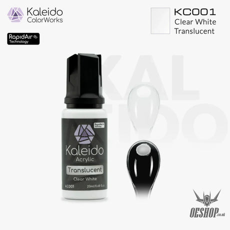 Gaahleri Kaleido ColorWorks Acrylic Paints - Translucent Clear Colours - KC001 Clear White - Painting Consumables