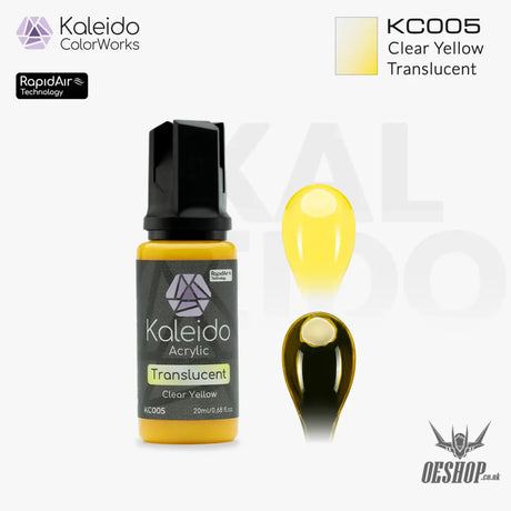 Gaahleri Kaleido ColorWorks Acrylic Paints - Translucent Clear Colours - KC005 Clear Yellow - Painting Consumables