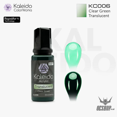 Gaahleri Kaleido ColorWorks Acrylic Paints - Translucent Clear Colours - KC006 Clear Green - Painting Consumables