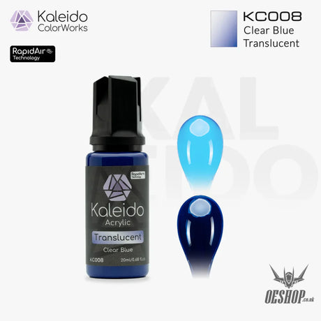 Gaahleri Kaleido ColorWorks Acrylic Paints - Translucent Clear Colours - KC008 Clear Blue - Painting Consumables