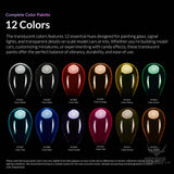 Gaahleri Kaleido ColorWorks Acrylic Paints - Translucent Clear Colours - Painting Consumables